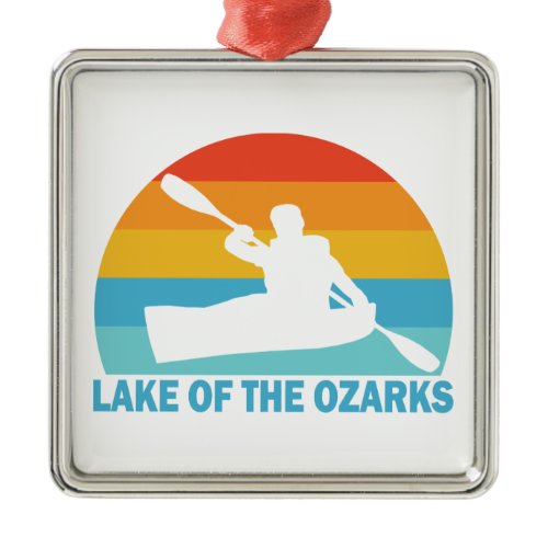 Lake Of The Ozarks Missouri Kayak Metal Ornament