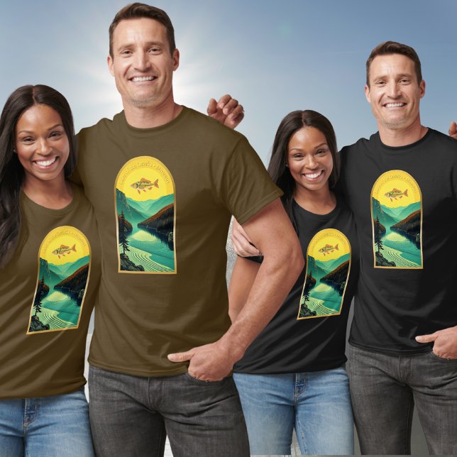 Lake of the Ozarks Missouri landscape fish T-Shirt (Creator Uploaded)