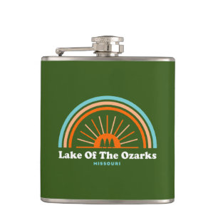 Lake Of The Ozarks Missouri Rainbow Flask
