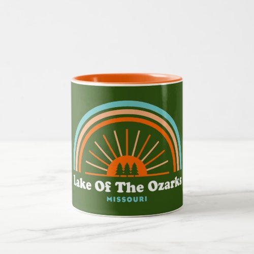 Lake Of The Ozarks Missouri Rainbow Two_Tone Coffee Mug