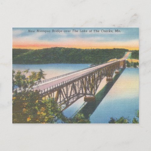 Lake of the Ozarks Vintage Niangua Bridge Postcard