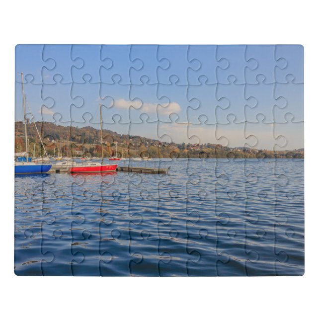 Lake of Viverone on puzzle (Puzzle Horizontal)