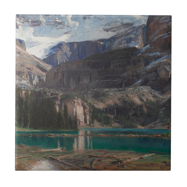 Lake O'Hara by John Singer Sargent, Victorian Art Ceramic Tile (Front)