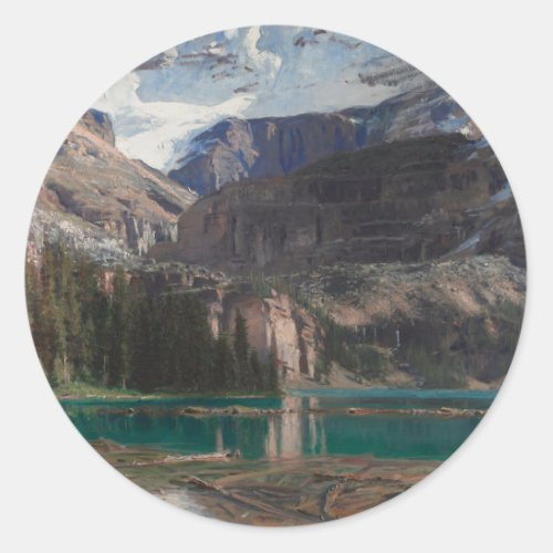 Lake OHara by John Singer Sargent Victorian Art Classic Round Sticker