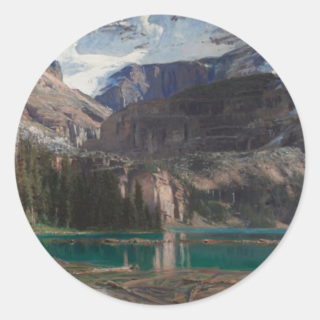 Lake O'Hara by John Singer Sargent, Victorian Art Classic Round Sticker (Front)