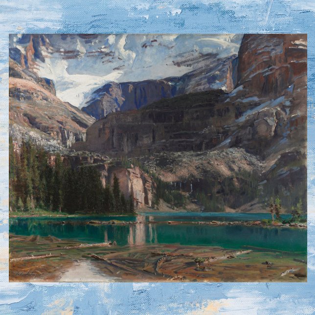 Lake O'Hara by John Singer Sargent, Victorian Art Poster (Creator Uploaded)
