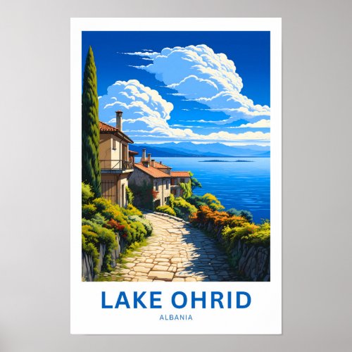 Lake Ohrid Albania Travel Print