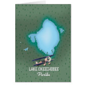 Lake Okeechobee Florida map. (Front)