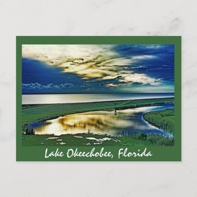 Lake Okeechobee, Florida, U.S.A. Postcard (Front)
