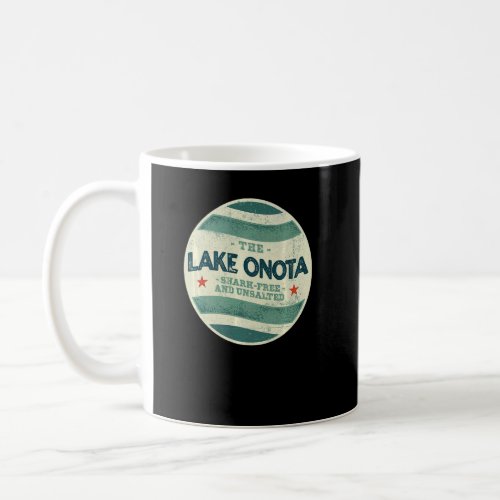 Lake Onota Shark Free and Unsalted Camping Massach Coffee Mug