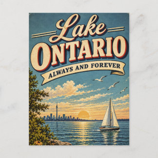 Lake Ontario Always And Forever Vintage Holiday Postcard