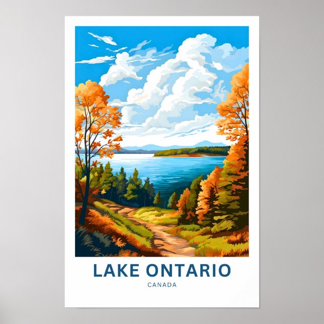 Lake Ontario Canada Travel Print (Front)
