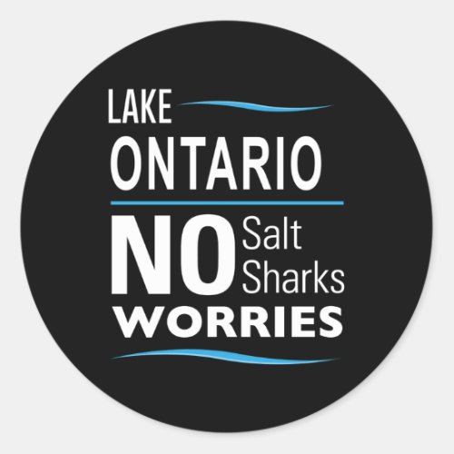 Lake Ontario Classic Round Sticker