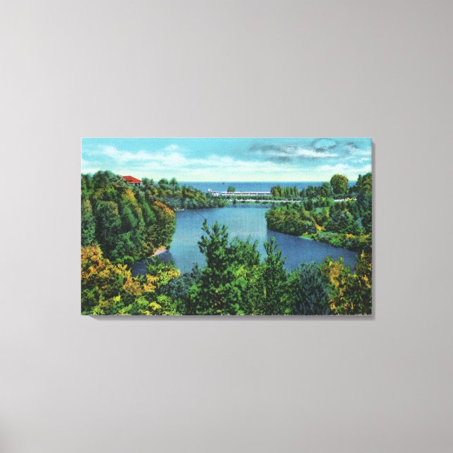Lake Ontario & Durand Eastman Park Canvas Print (Front)