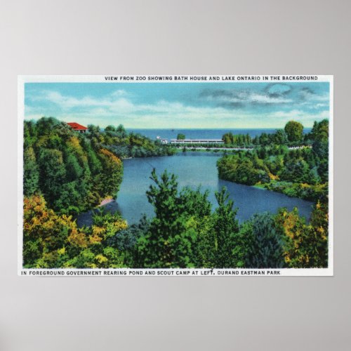 Lake Ontario  Durand Eastman Park Poster