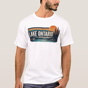 Lake Ontario Est 1656 Vintage Retro T-Shirt Design