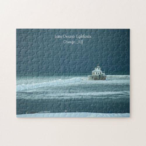 Lake Ontario Lighthouse Calm Before The Storm Jigsaw Puzzle