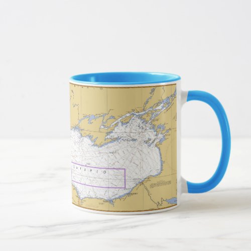 Lake Ontario Nautical Chart Mug