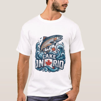 Lake Ontario Salmon Canada Fishing Gift T-Shirt