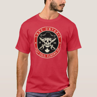 Lake Ontario Stay Cold Elbows Up Pirate Anti Trump T-Shirt
