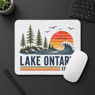 Lake Ontario Vintage Great Lakes Lake Life Mouse Pad