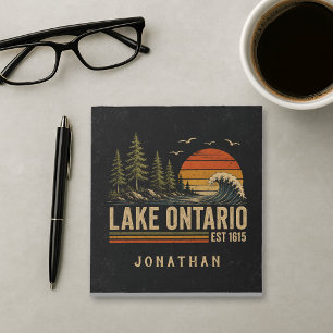 Lake Ontario Vintage Great Lakes Lake Life Notepad