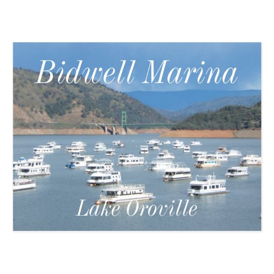 Lake Oroville, Bidwell Marina Postcard | Zazzle.com