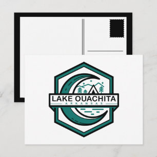LAKE OUACHITA arkansas moon hexa Postcard
