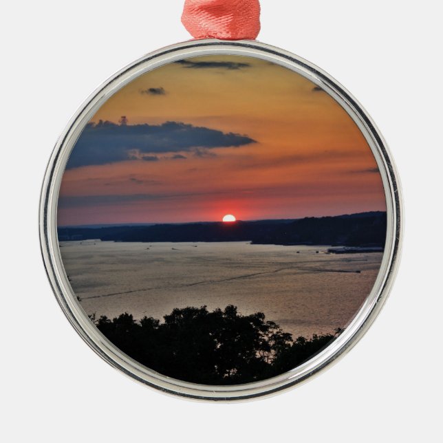 Lake Ozark Christmas Ornament (Front)