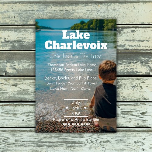 Lake Party Invitation 