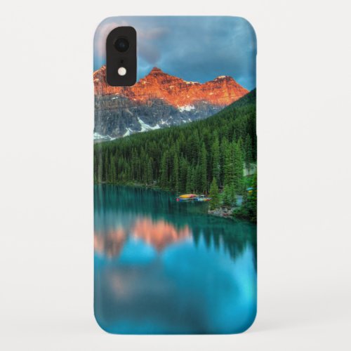 Lake Peaks Reflection iPhone XR Case