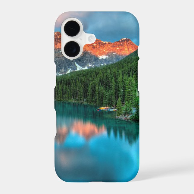 Lake Peaks Reflection Iphone Case (Back)