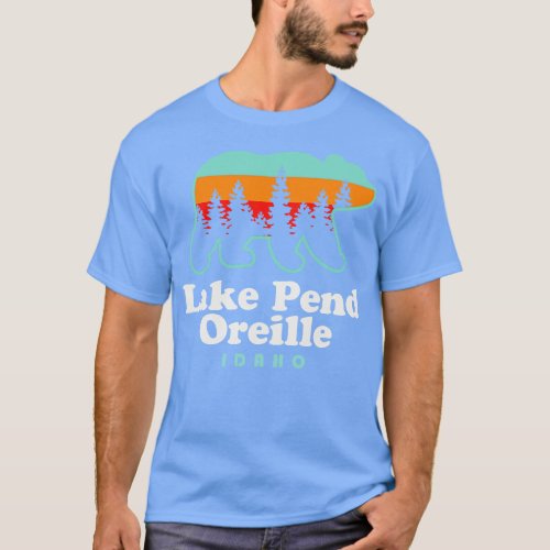 Lake Pend Oreille Idaho Fishing Camping T_Shirt