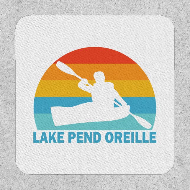 Lake Pend Oreille Idaho Kayak Patch (Front)