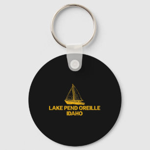 Lake Pend Oreille Idaho Outdoors Vintage Front And Keychain