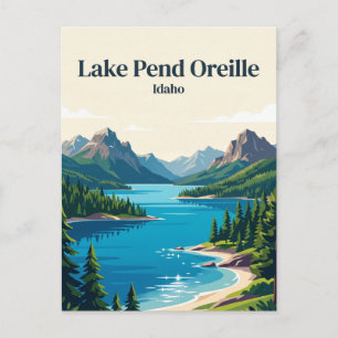 Lake Pend Oreille Idaho Postcard