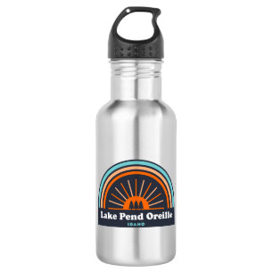 Lake Pend Oreille Idaho Rainbow Stainless Steel Water Bottle