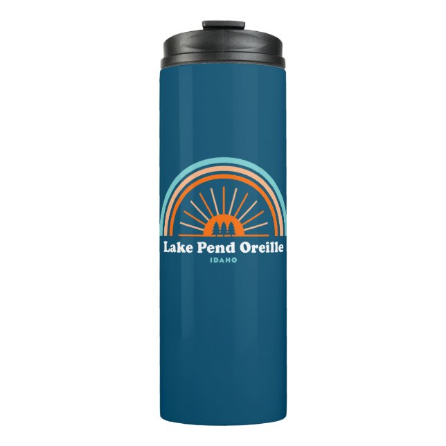 Lake Pend Oreille Idaho Rainbow Thermal Tumbler (Front)
