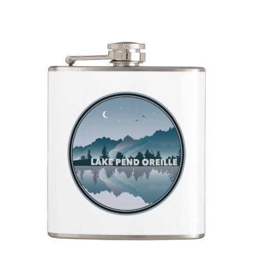 Lake Pend Oreille Idaho Reflection Flask