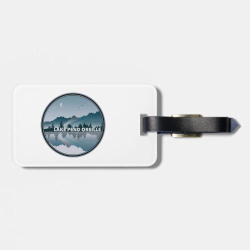 Lake Pend Oreille Idaho Reflection Luggage Tag