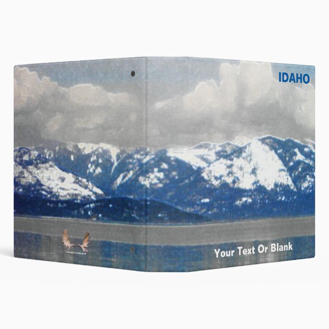 Lake Pend Oreille Winter 3 Ring Binder (Background)