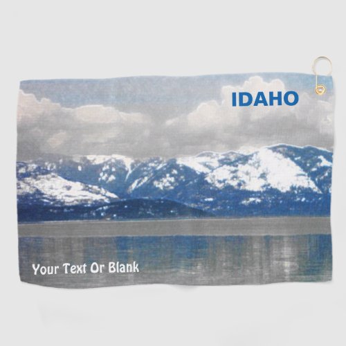 Lake Pend Oreille Winter Golf Towel