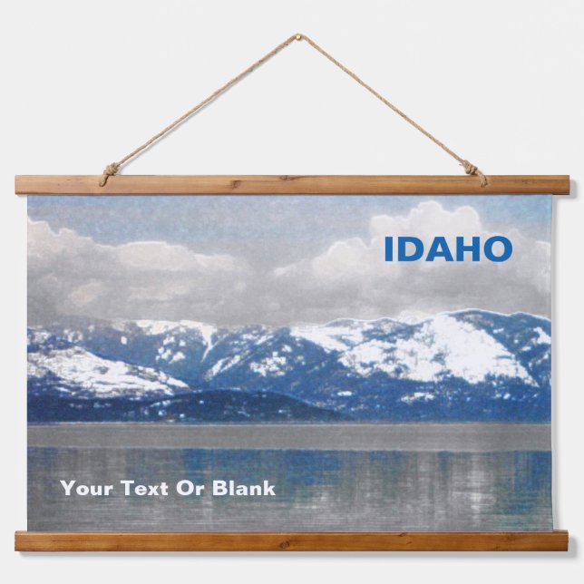 Lake Pend Oreille Winter Hanging Tapestry (Front)
