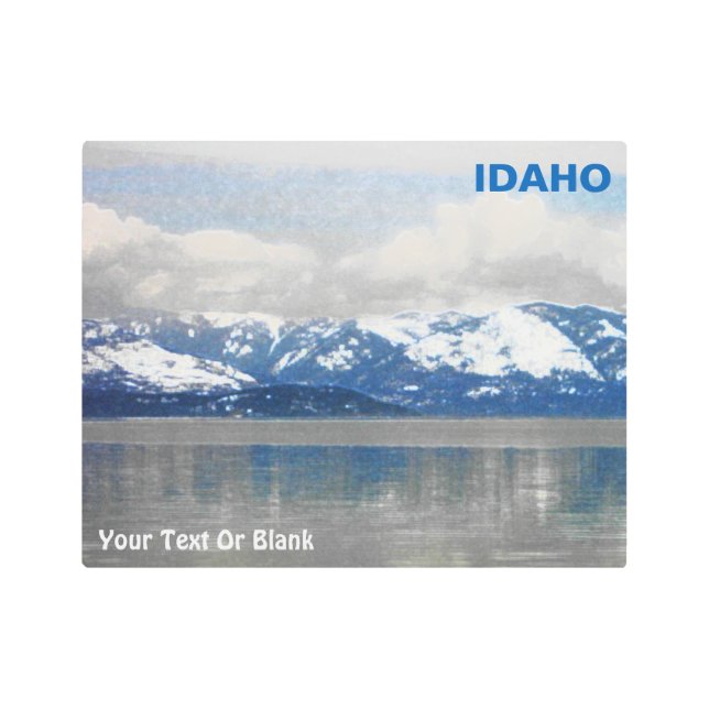 Lake Pend Oreille Winter Metal Print (Front)