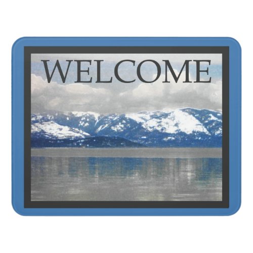 Lake Pend Oreille Winter _ Welcome Door Sign