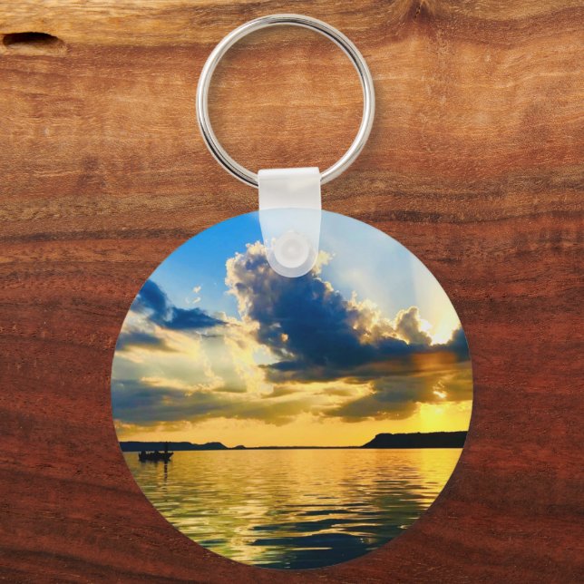 Lake Pepin Sunset Keychain (Front)