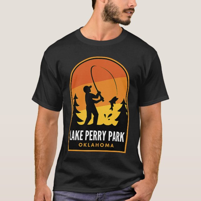 Lake Perry Park Oklahoma Fishing T-Shirt (Front)
