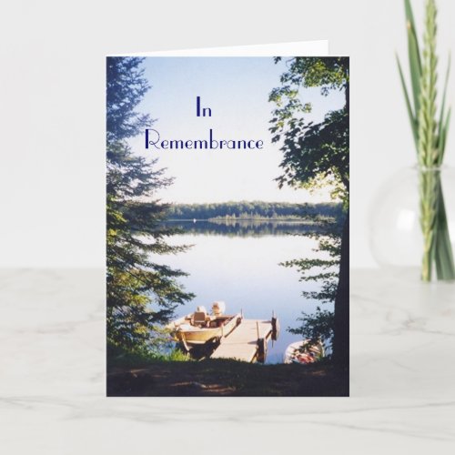 Lake picture2 InRemembrance Card