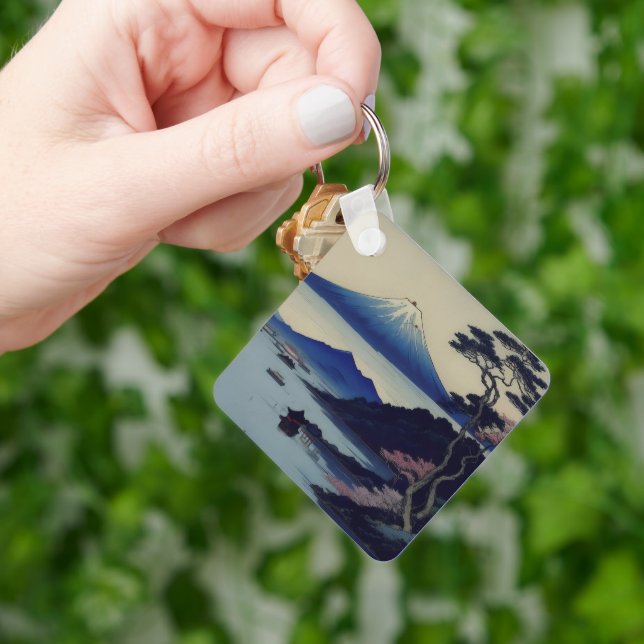 Lake, Pine and Mountain - Japan Keychain (Hand)