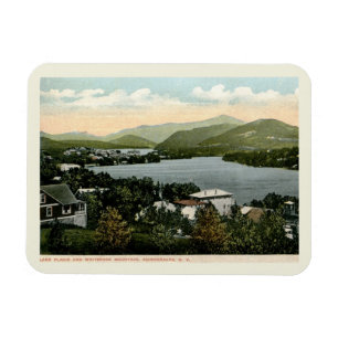 Lake Placid, Adirondacks, NY 1917 Vintage Style Magnet